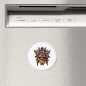 Azteken-Schädel-Reliquie Magnet (In Situ (Geschirrspüler))