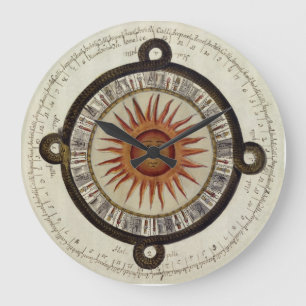 Azteken-Sonnenuhr - Pikunikku Große Wanduhr