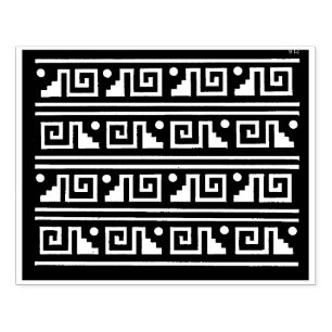 Azteken-Stammes-Grafikdesign-Stempel Gummistempel