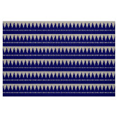 Azteken - Tiefe Marine auf Weiß Stoff (Fat Quarter (45,7 x 55,9 cm))