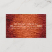 Azteken Zickzack Zickzack-Musterleder #5 Visitenkarte (Rückseite)