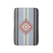 Aztekendesign in rosa und blau badematte (Vorderseite Vertikal)
