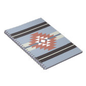 Aztekendesign in rosa und blau notizblock (Rechte Seite)