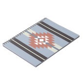 Aztekendesign in rosa und blau notizblock (Linke Seite)