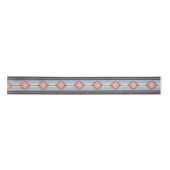 Aztekendesign in rosa und blau satinband (Vorderseite)