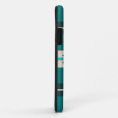 Aztekendesign in türkisfarbener Farbe Case-Mate iPhone Hülle (Hinten/Rechts)