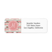 Aztekenfarben-Monogramm-Muster (Vorne)