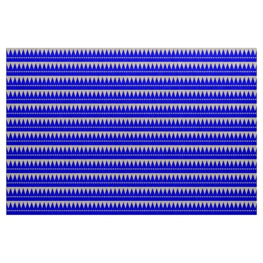 Aztekengebirge - Blau auf Weiß Stoff (Yard (91,4 cm))