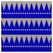 Aztekengebirge - Blau auf Weiß Stoff (Muster)