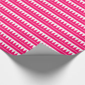 Aztekengebirge - Neon Red on White Geschenkpapier (Ecke)