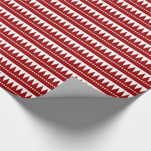 Aztekengebirge - Ruby on White Geschenkpapier (Ecke)