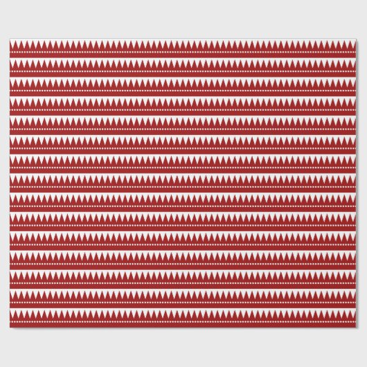 Aztekengebirge - Ruby on White Geschenkpapier (Flach)