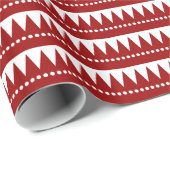 Aztekengebirge - Ruby on White Geschenkpapier (Rolleneckpunkt)