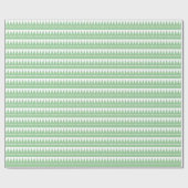 Aztekengebirge - verblasenes Grün auf Weiß Geschenkpapier (Flach)