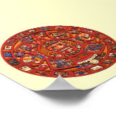 Aztekenkalender - Plakat/Druck Poster (Ecke)