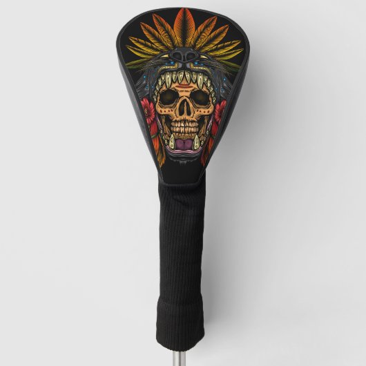 Aztekenkrieger Golf Headcover (Vorderseite)