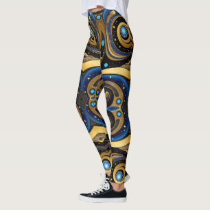 Aztekenkunst, lebendig, die Kultur reflektiert Leggings