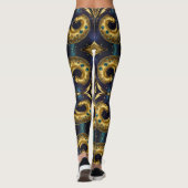 Aztekenkunst, lebendig, die Kultur reflektiert Leggings (Rückseite)