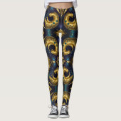 Aztekenkunst, lebendig, die Kultur reflektiert Leggings (Vorderseite)