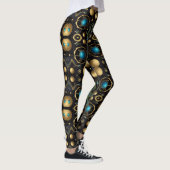 Aztekenkunst, lebendig, die Kultur reflektiert Leggings (Rechts)