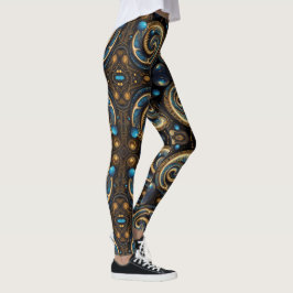 Aztekenkunst, lebendig, die Kultur reflektiert Leggings