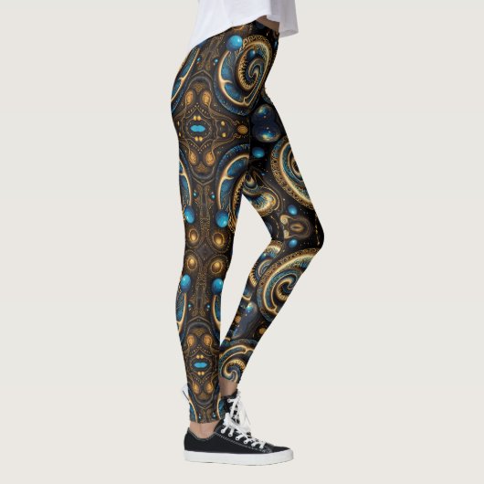 Aztekenkunst, lebendig, die Kultur reflektiert Leggings (Rechts)