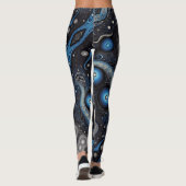 Aztekenkunst, lebendig, die Kultur reflektiert Leggings (Rückseite)