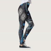 Aztekenkunst, lebendig, die Kultur reflektiert Leggings (Rechts)