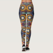 Aztekenkunst, lebendig, die Kultur reflektiert Leggings (Rückseite)