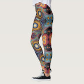 Aztekenkunst, lebendig, die Kultur reflektiert Leggings (Links)