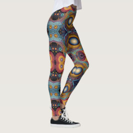 Aztekenkunst, lebendig, die Kultur reflektiert Leggings