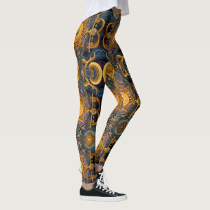 Aztekenkunst, lebendig, die Kultur reflektiert Leggings