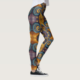 Aztekenkunst, lebendig, die Kultur reflektiert Leggings