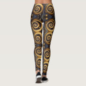 Aztekenkunst, lebendig, die Kultur reflektiert Leggings (Rückseite)