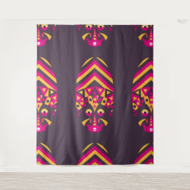 Aztekenmaske Wandteppich