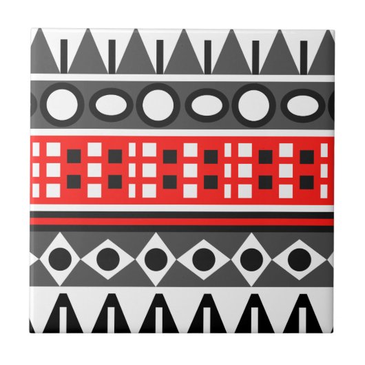 Aztekenmuster Fliese (Vorderseite)