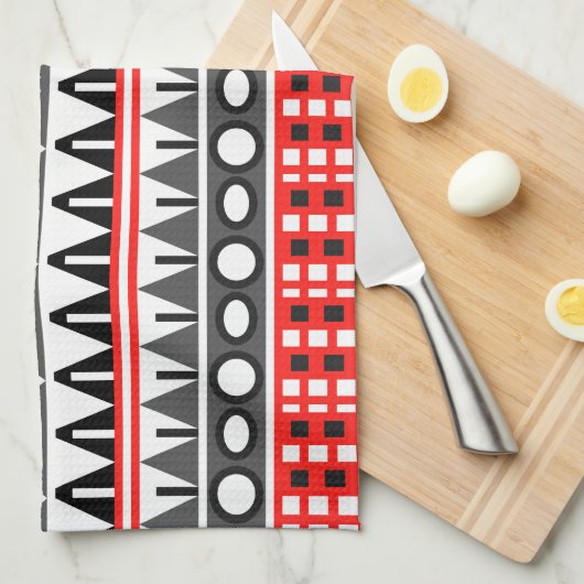 Aztekenmuster Handtuch (Viertel Falte)