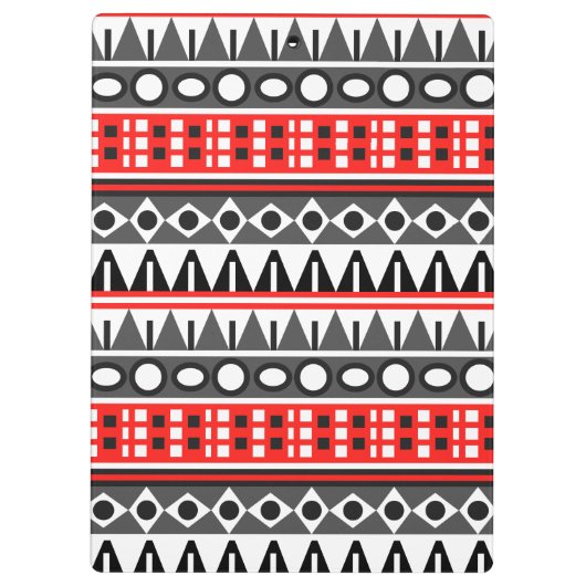 Aztekenmuster Klemmbrett (Rückseite)