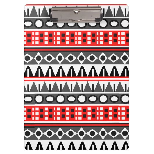 Aztekenmuster Klemmbrett (Vorderseite)