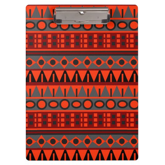 Aztekenmuster Klemmbrett (Vorderseite)