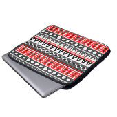 Aztekenmuster Laptopschutzhülle (Vorne Knopf)