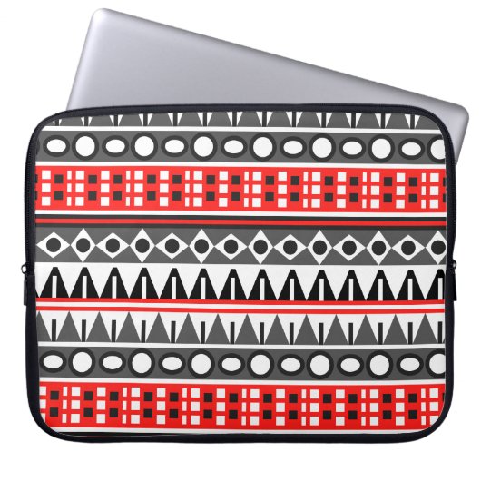 Aztekenmuster Laptopschutzhülle (Vorderseite)