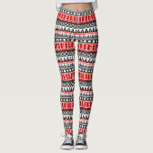 Aztekenmuster Leggings (Vorderseite)