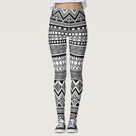Aztekenmuster Leggings (Vorderseite)
