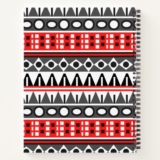 Aztekenmuster Notizblock (Rückseite)