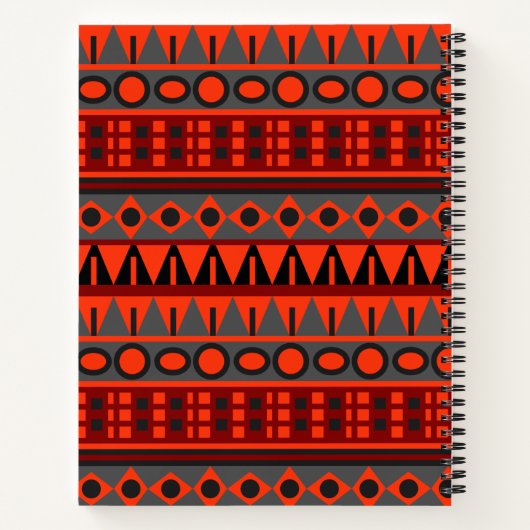 Aztekenmuster Notizblock (Rückseite)