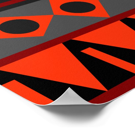 Aztekenmuster Poster (Ecke)