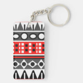 Aztekenmuster Schlüsselanhänger (Rückseite)