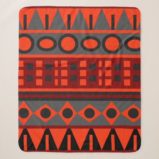 Aztekenmuster Sherpadecke (Vorderseite)