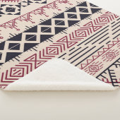 Aztekenmuster. Vintager StammesHintergrund Sherpadecke (3/4)